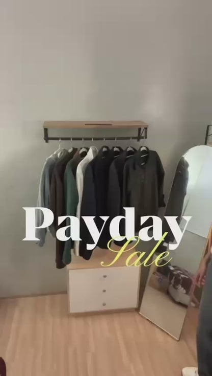 JINISO Pria Jaket Jeans Oversize Onyx Bio Spray