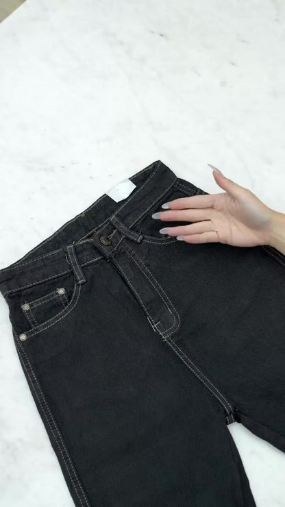 JINISO - Highwaist Boyfriend Jeans 027 FEEL GOOD