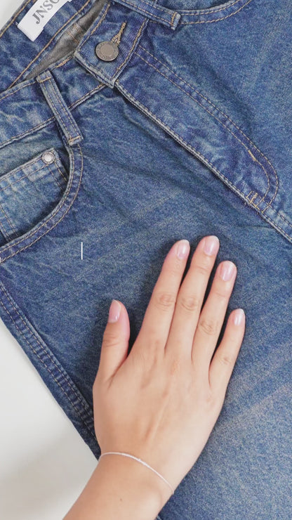 JINISO - Petite Straight Highwaist Jeans 104 SPIN