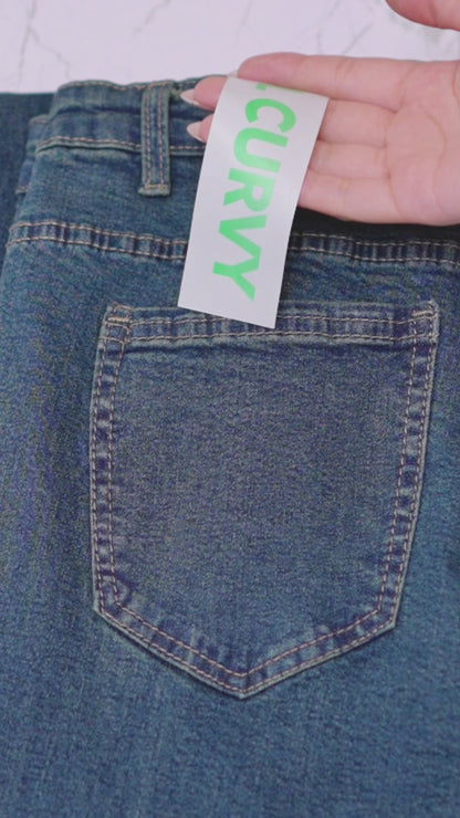 JINISO - Cutbray Big Size Jeans 1402 REAL CURVY