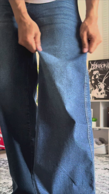 JINISO - Straight Jeans Loose Stretch Pria 833
