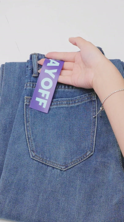 JINISO - Highwaist Flare Cutbray Jeans 375 DAYOFF