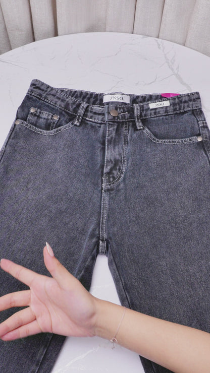JINISO - Petite Straight Highwaist Jeans 103 SPIN