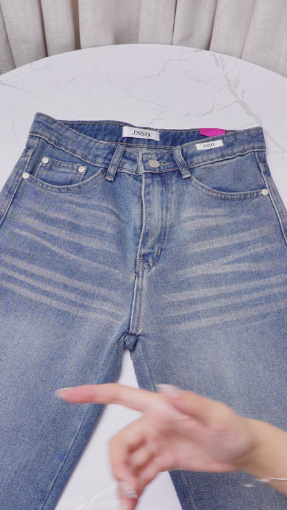 JINISO - Petite Straight Highwaist Jeans 101 SPIN