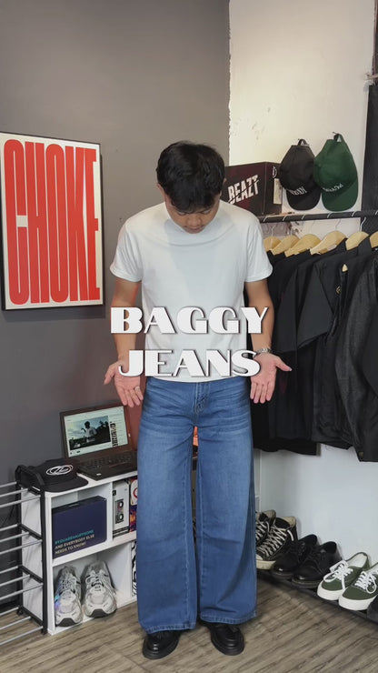 JINISO Baggy Loose Jeans Pria 653