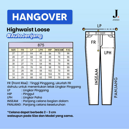 JINISO - Highwaist Loose Jeans 875 HANGOVER