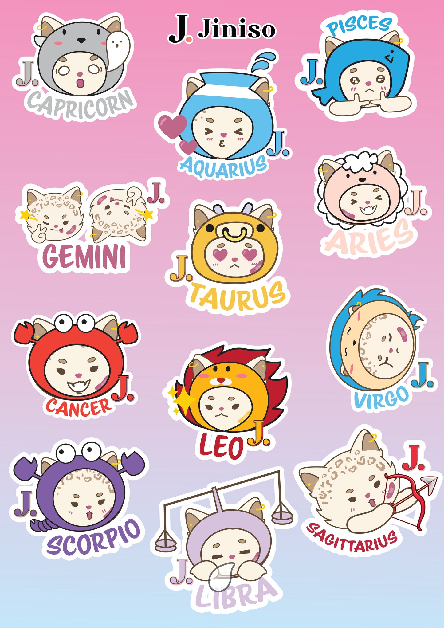 JINISO - GENJIO Full Sticker Pack