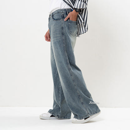 JINISO Oversize Baggy Loose Jeans Pria 777