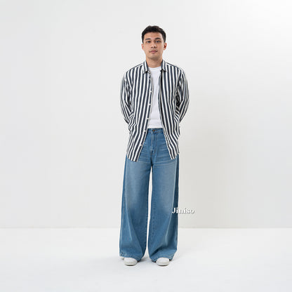 JINISO Oversize Baggy Loose Jeans Pria 772