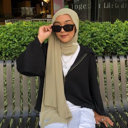 JINISO Earth Tone Pashmina Hijab Basic AURA