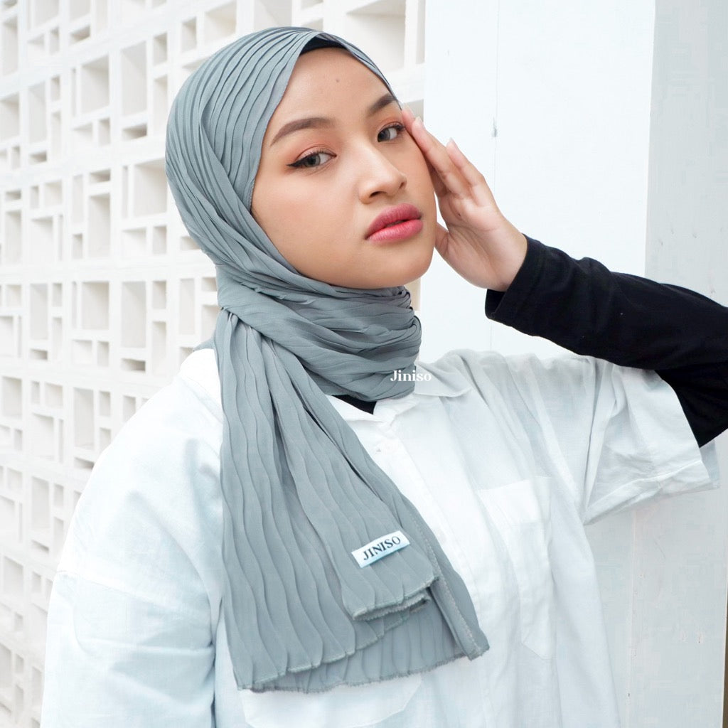 JINISO - AURA Active Hijab Pashmina Full Plisket Wave