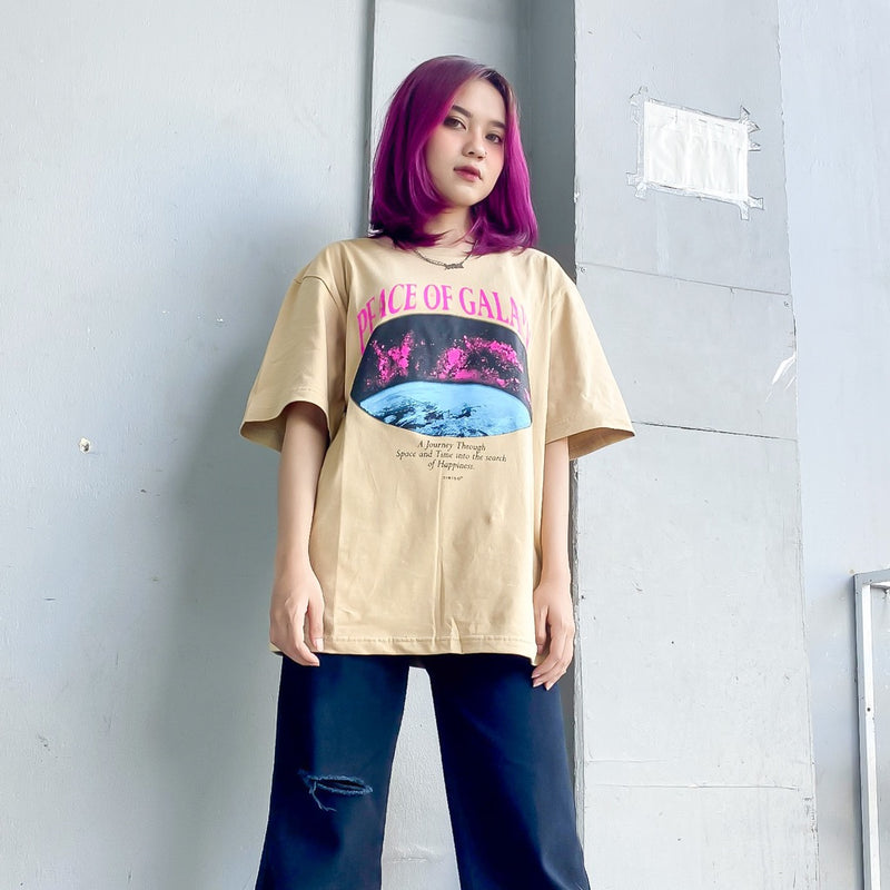 JINISO T-Shirt Peace of Galaxy Oversize Tee | Kaos
