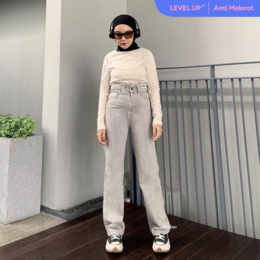 JINISO - Ultra Highwaist Loose Jeans 223 LEVEL UP