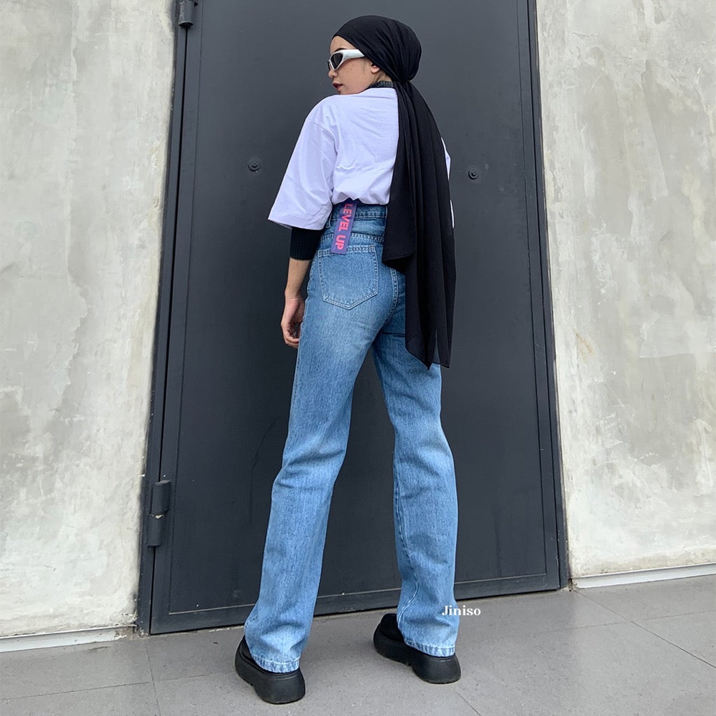 JINISO - Ultra Highwaist Loose Jeans 220 LEVEL UP