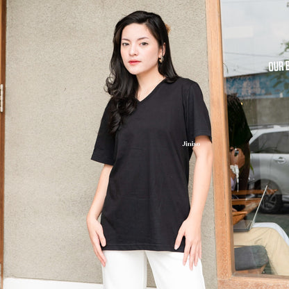 JINISO Kaos Vneck Everyday Basic T-Shirt