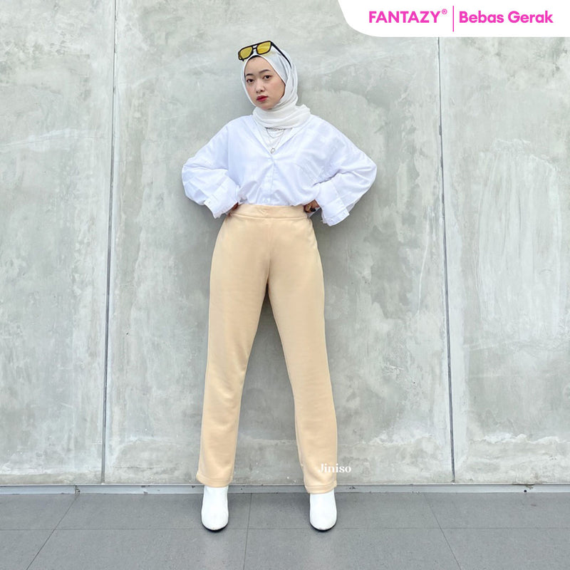 JINISO - Relax Highwaist Premium Pants Celana Panjang Wanita 332 FANTAZY