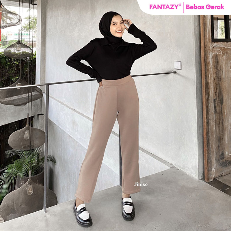 JINISO - Relax Highwaist Premium Pants Celana Panjang Wanita 334 - 344 FANTAZY