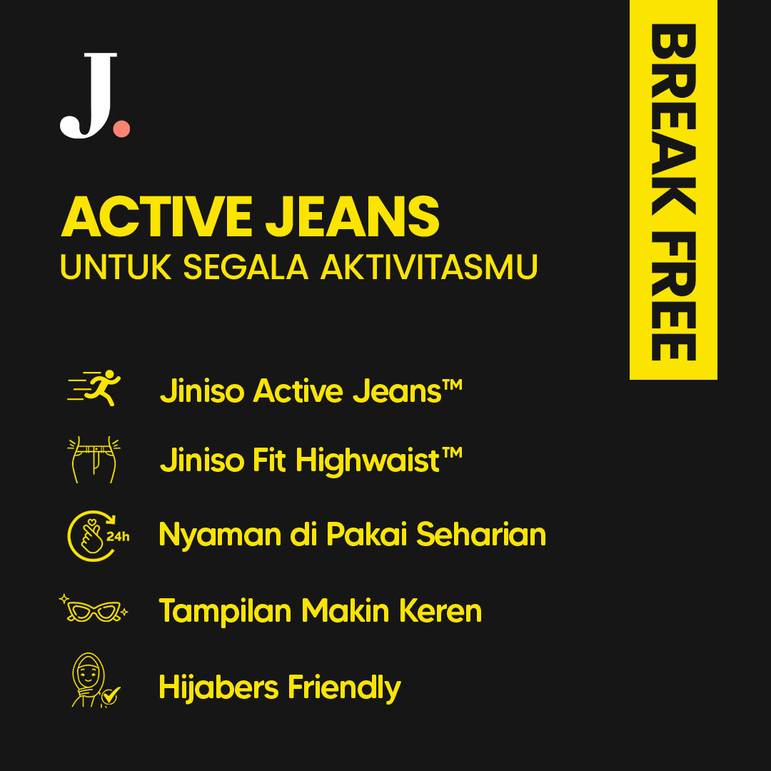 JINISO - Highwaist Mom Jeans Black Acid 350 BREAK FREE