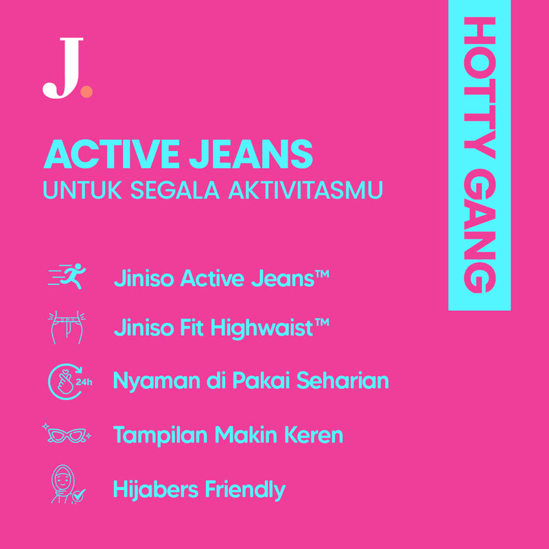 JINISO - Cutbray Highwaist Hotty Gang Jeans