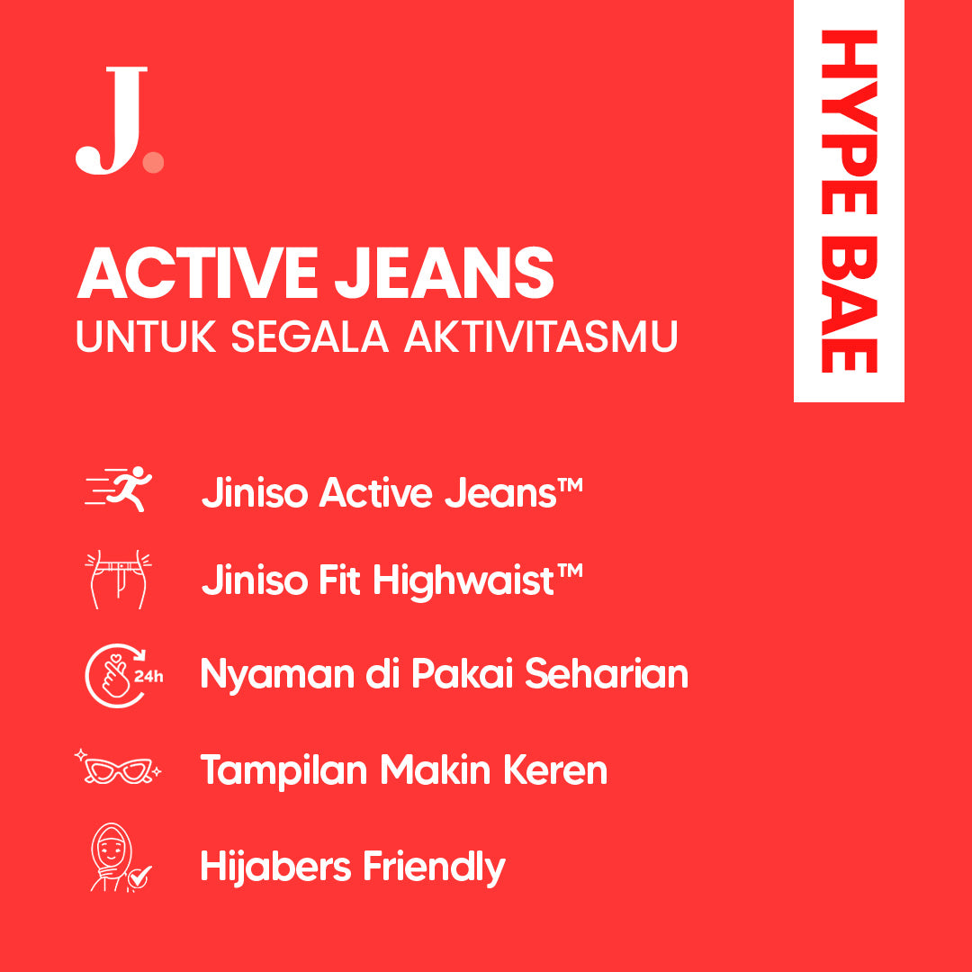 JINISO - Highwaist Kulot Jeans 302 HYPE BAE