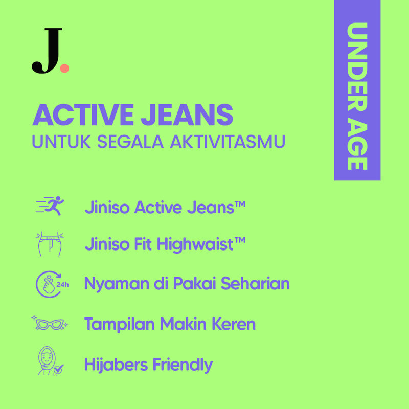 JINISO - Highwaist Adjustable Baggy Jeans 440 - 450 UNDER AGE