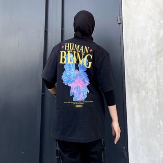 JINISO Kaos Oversize T-Shirt Human Being
