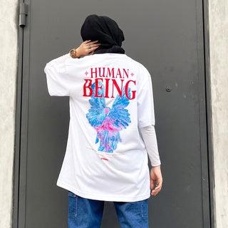 JINISO Kaos Oversize T-Shirt Human Being