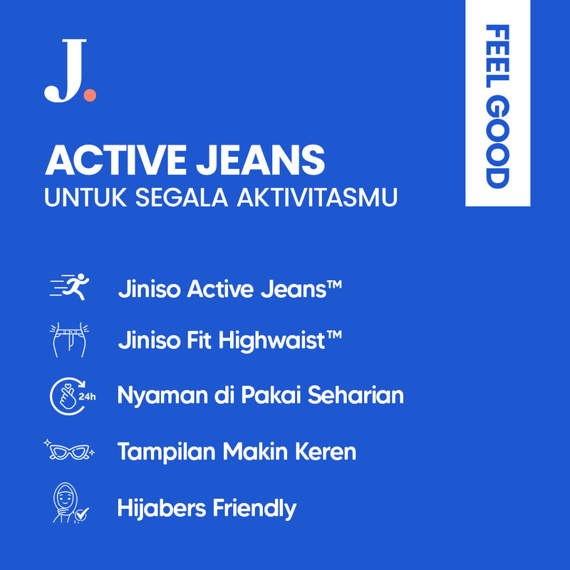 JINISO - Highwaist Boyfriend Jeans 023 FEEL GOOD