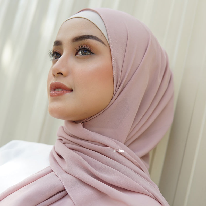 JINISO - Aura Milky Rose Active Hijab Pashmina Shawl
