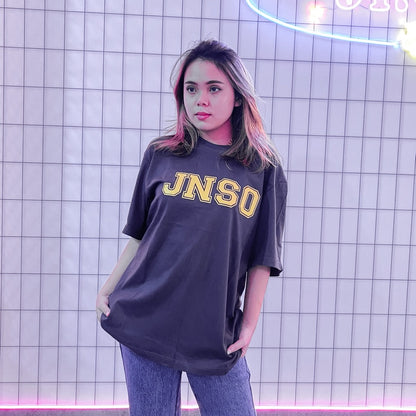 JINISO Kaos Oversize T-Shirt Classic Charcoal JNSO Yellow