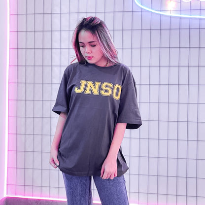 JINISO Kaos Oversize T-Shirt Classic Charcoal JNSO Yellow