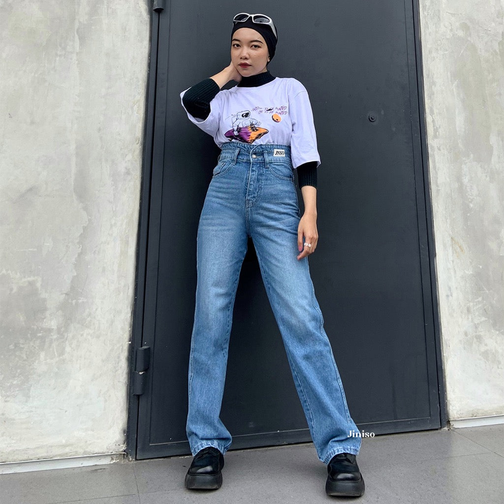 JINISO - Ultra Highwaist Loose Jeans 220 LEVEL UP