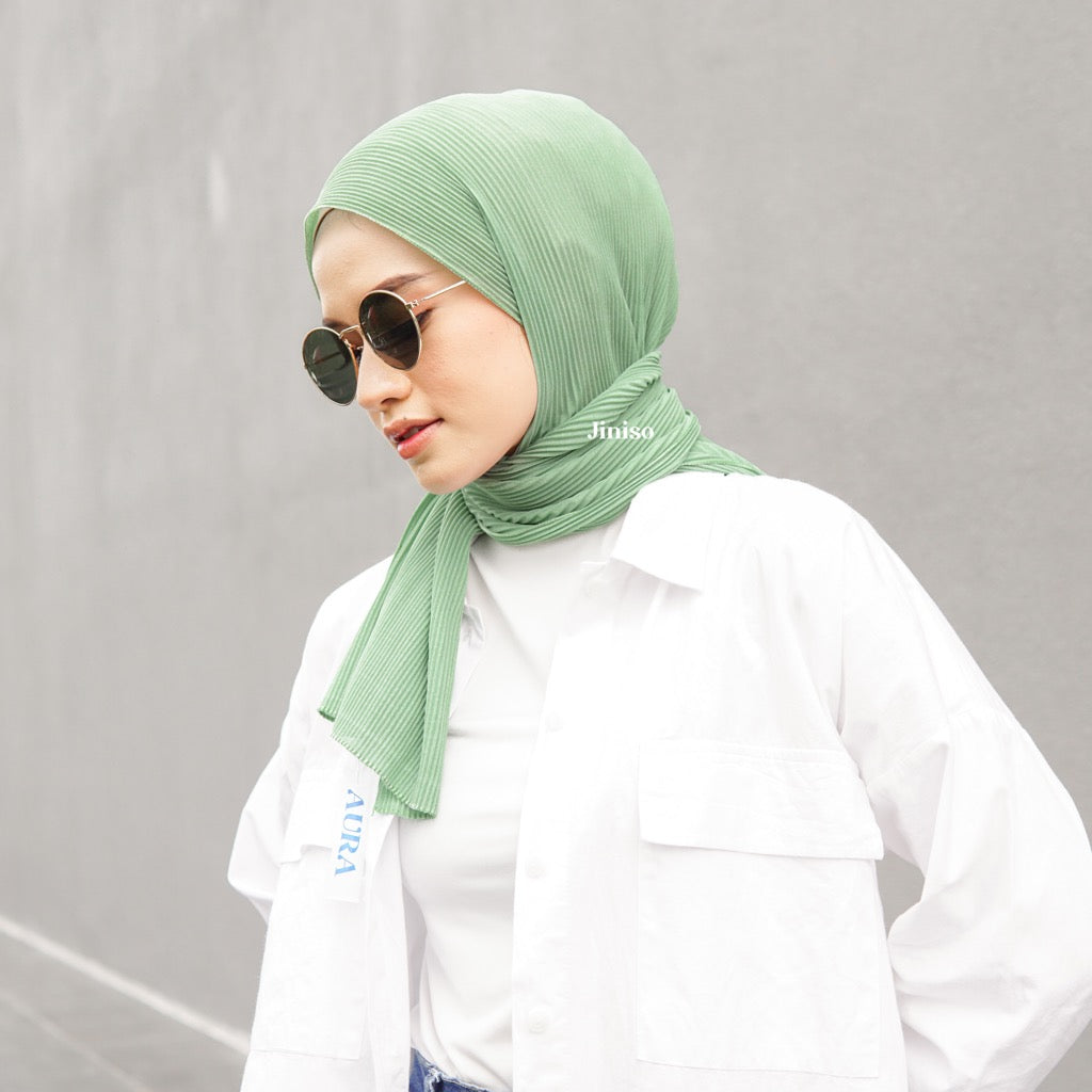 JINISO - Aura Matcha Latte Active Hijab Pashmina Shawl