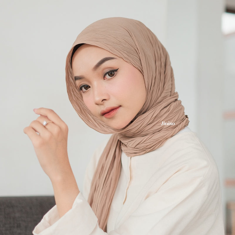 JINISO - Aura Hazelnut Active Hijab Pashmina Shawl
