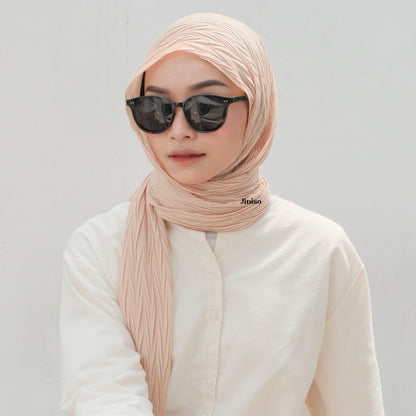 JINISO - Aura Smooth Latte Active Hijab Pashmina Shawl