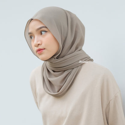 JINISO - Aura Dusty Olive Active Hijab Pashmina Shawl