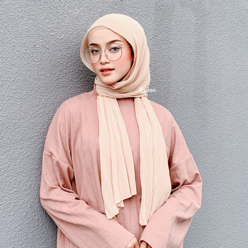 JINISO - Aura Smooth Latte Active Hijab Pashmina Shawl