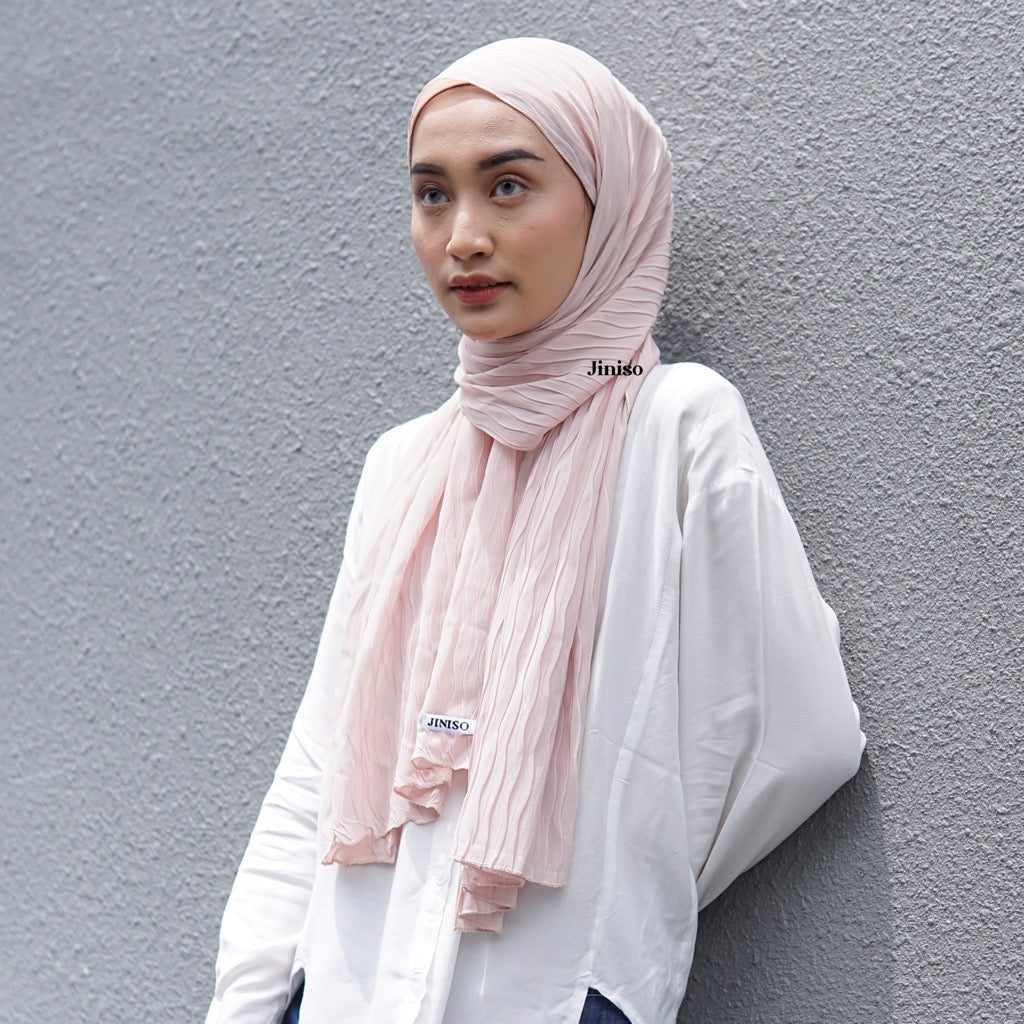 JINISO - AURA Active Hijab Pashmina Full Plisket Wave