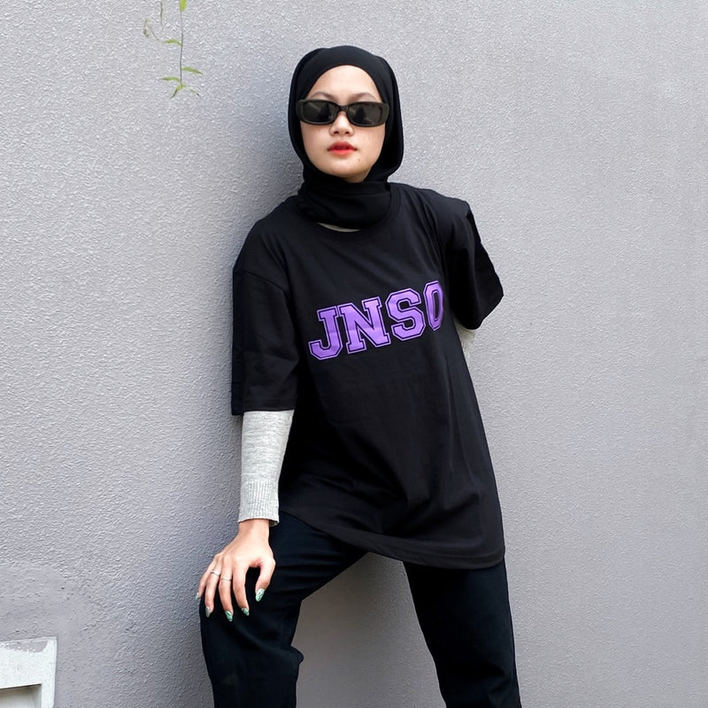 JINISO Kaos Oversize T-Shirt Classic Hitam JNSO Purple