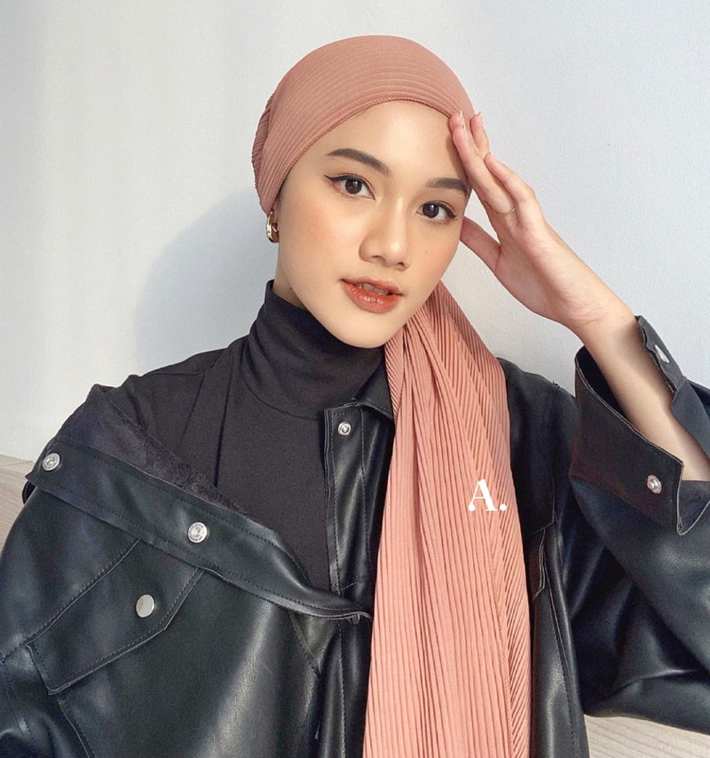 JINISO - Aura Jane Mauve Active Hijab Pashmina Shawl