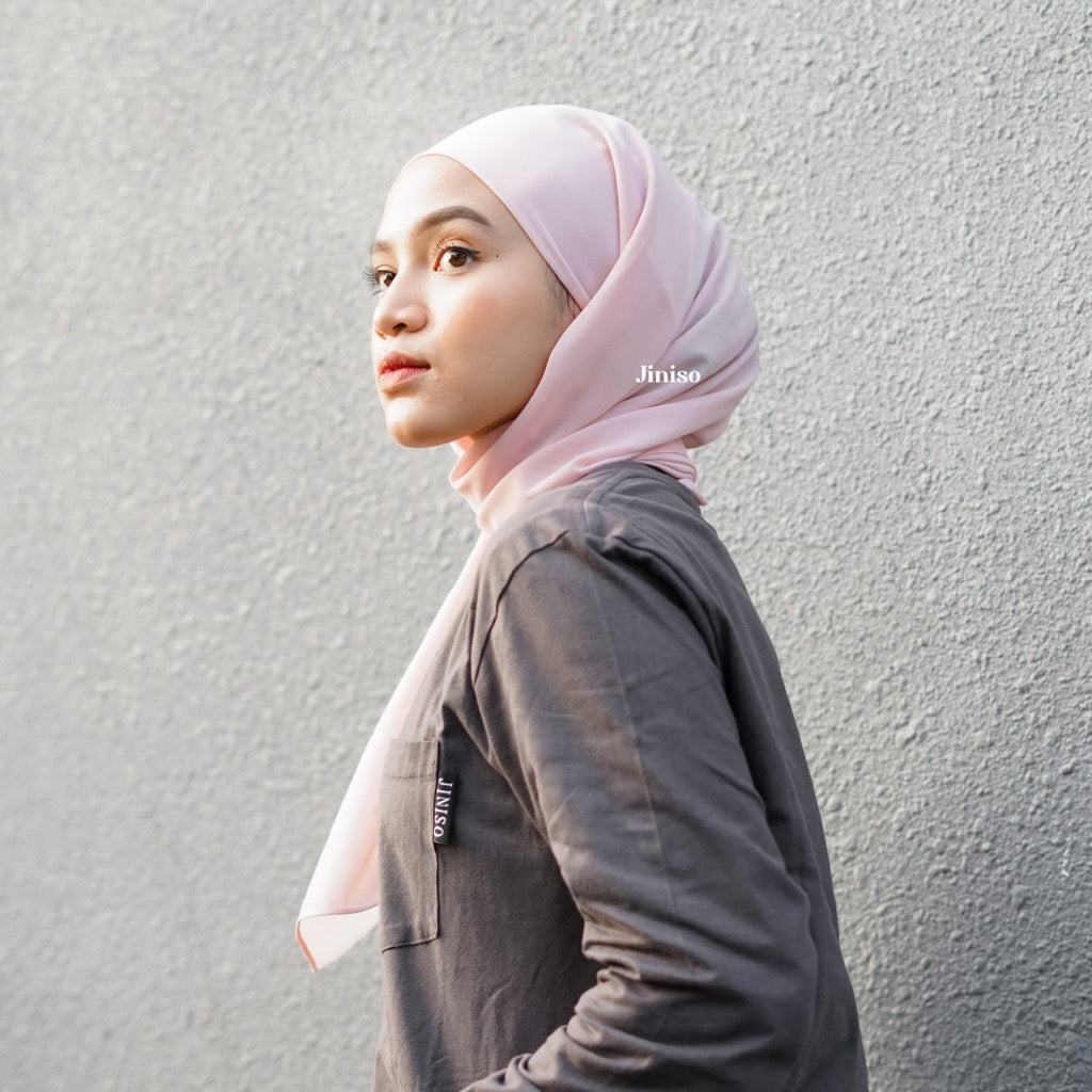 JINISO - Aura Nude Peach Active Hijab Pashmina Shawl