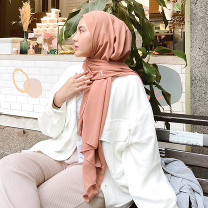 JINISO - Aura Jane Mauve Active Hijab Pashmina Shawl