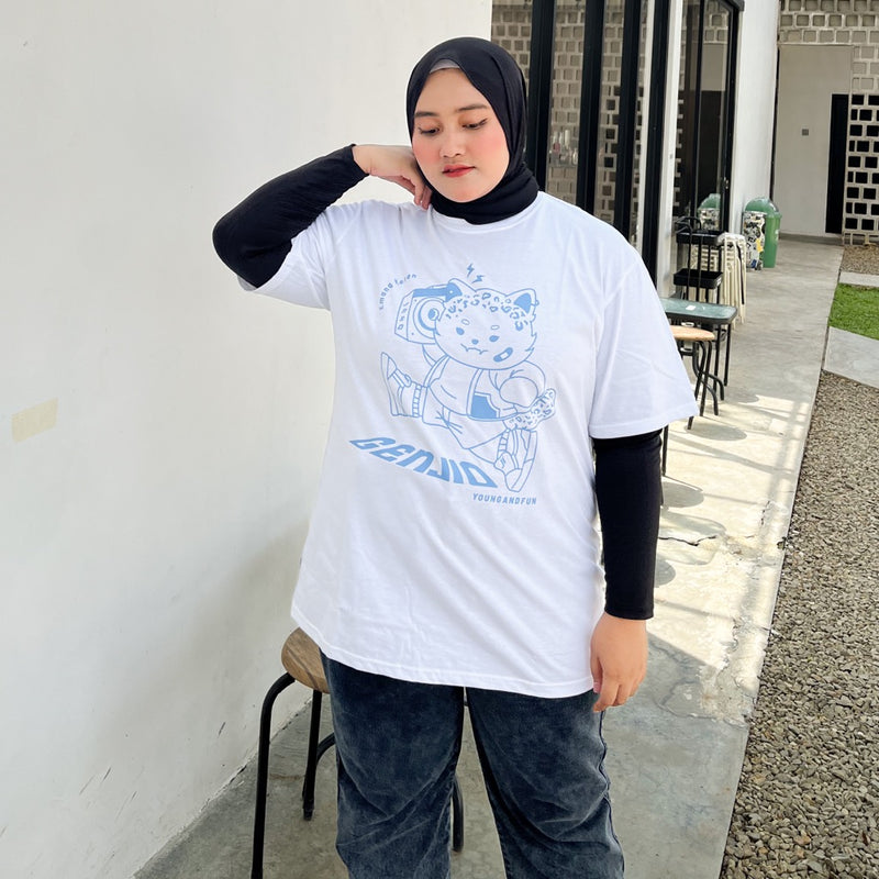 JINISO Big Size T-Shirt GENJIO Young and Fun Oversize Tee | Kaos