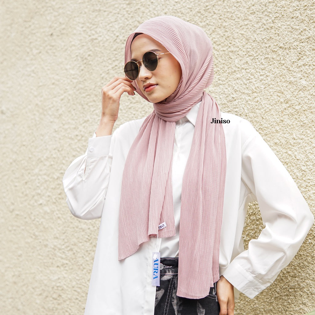 JINISO - Aura Milky Rose Active Hijab Pashmina Shawl