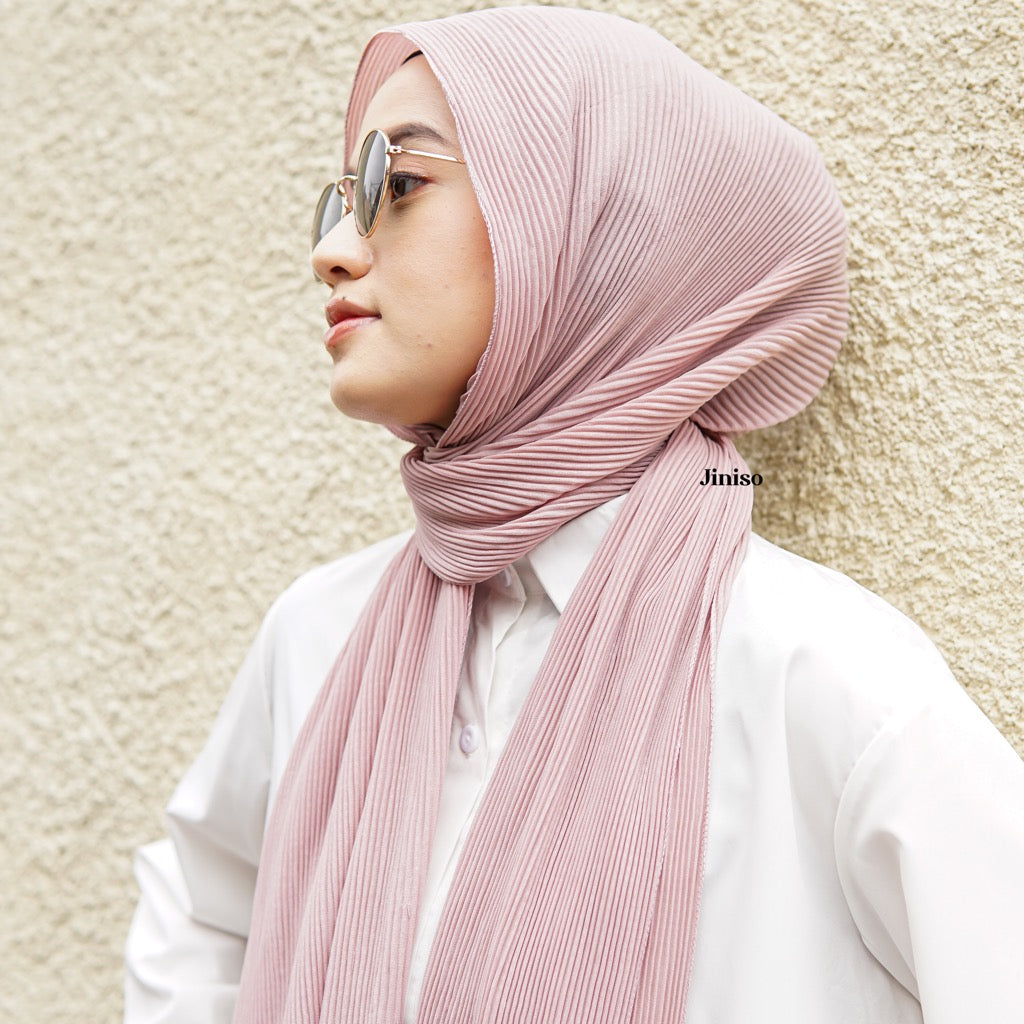 JINISO - Aura Milky Rose Active Hijab Pashmina Shawl