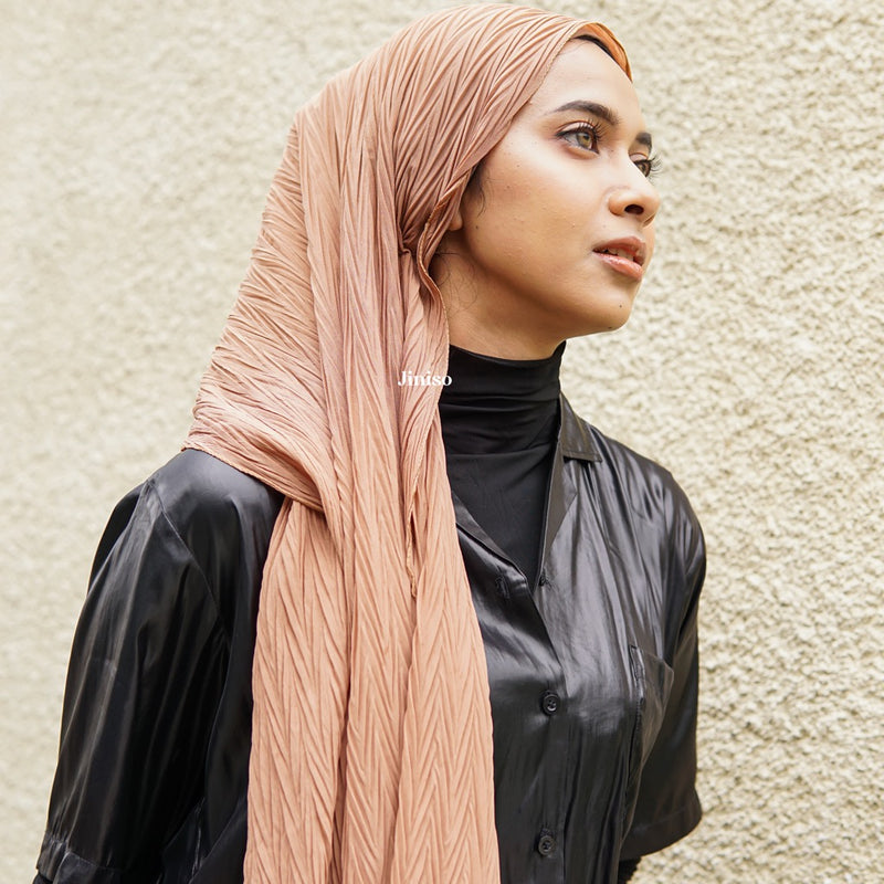 JINISO - Aura Millo Latte Active Hijab Pashmina Shawl