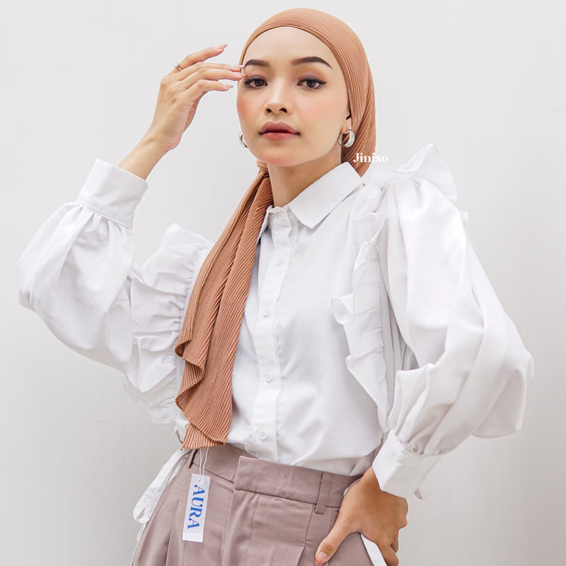 JINISO - Aura Millo Latte Active Hijab Pashmina Shawl