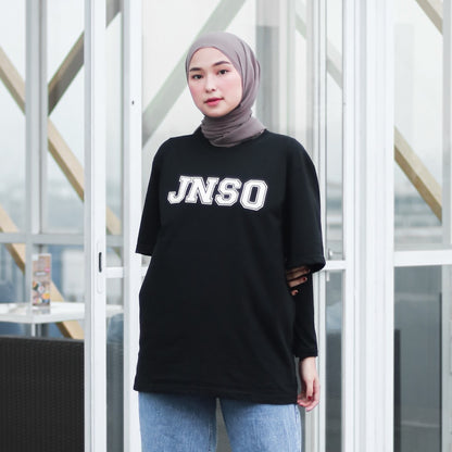 JINISO T-Shirt Classic Oversize Tee Hitam JNSO White | Kaos