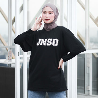 JINISO T-Shirt Classic Oversize Tee Hitam JNSO White | Kaos