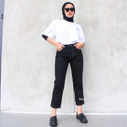 JINISO - HW Boyfriend Jeans Vintage Black 025 SLAYING BABE